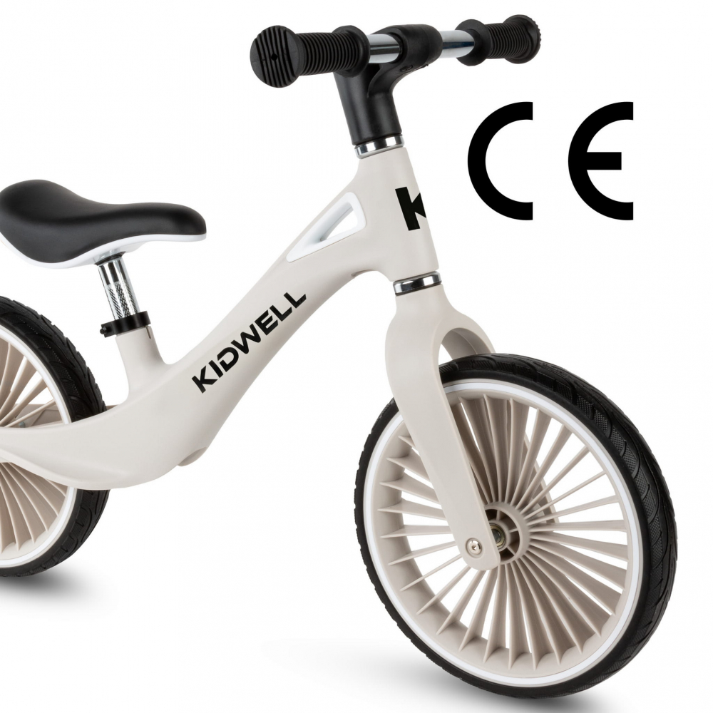 Bicicleta de echilibru fara pedale pentru copii, sa reglabila, 2 ani+, Nix Gray, Kidwell [4]