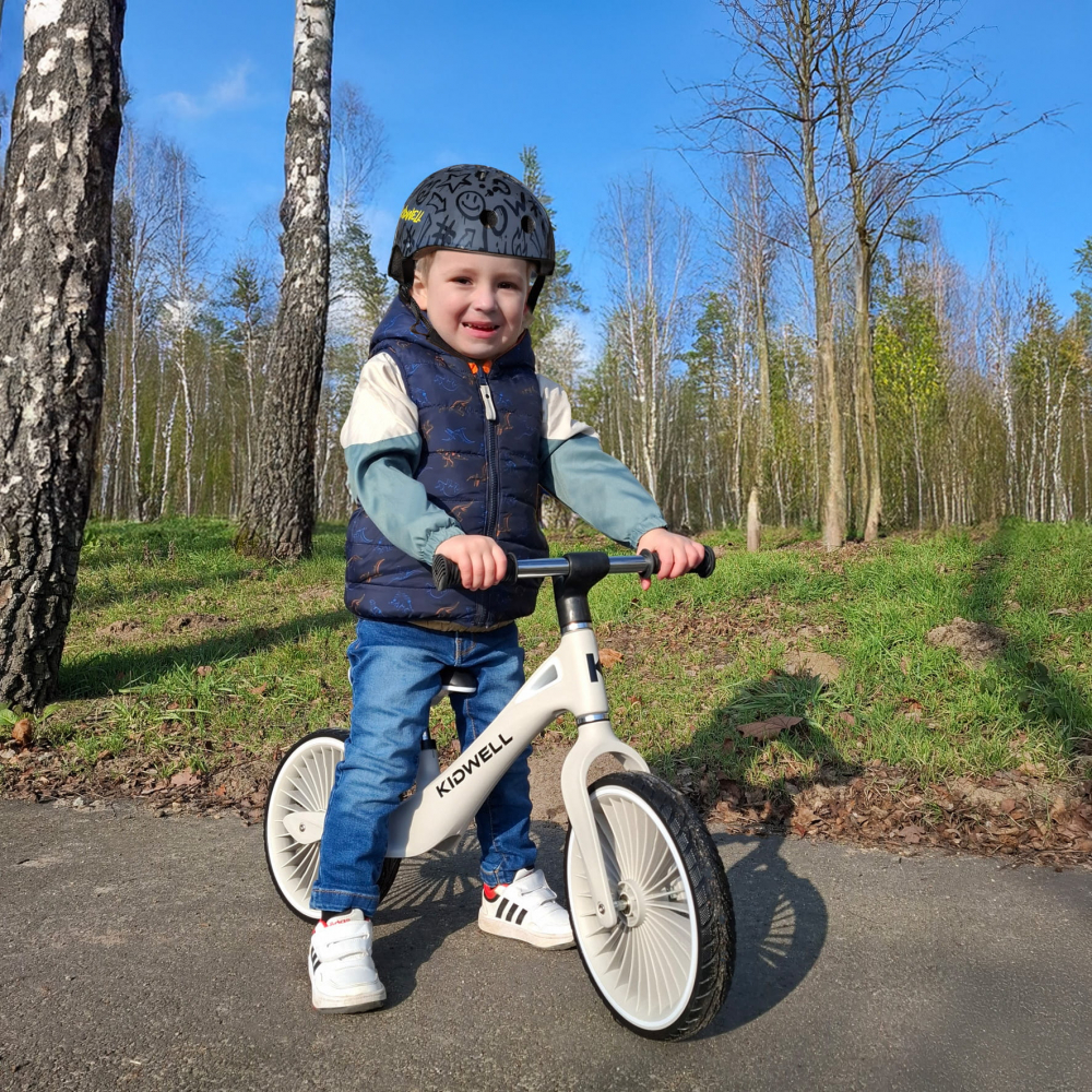 Bicicleta de echilibru fara pedale pentru copii, sa reglabila, 2 ani+, Nix Gray, Kidwell [9]