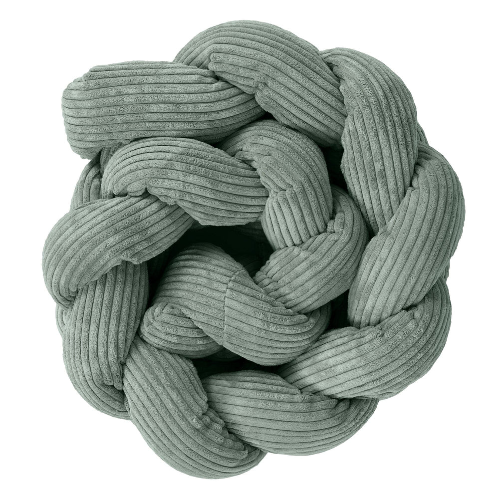 Bumper împletit pentru pătuț – MeowBaby® Aesthetic Olive Green, 200 cm [2]