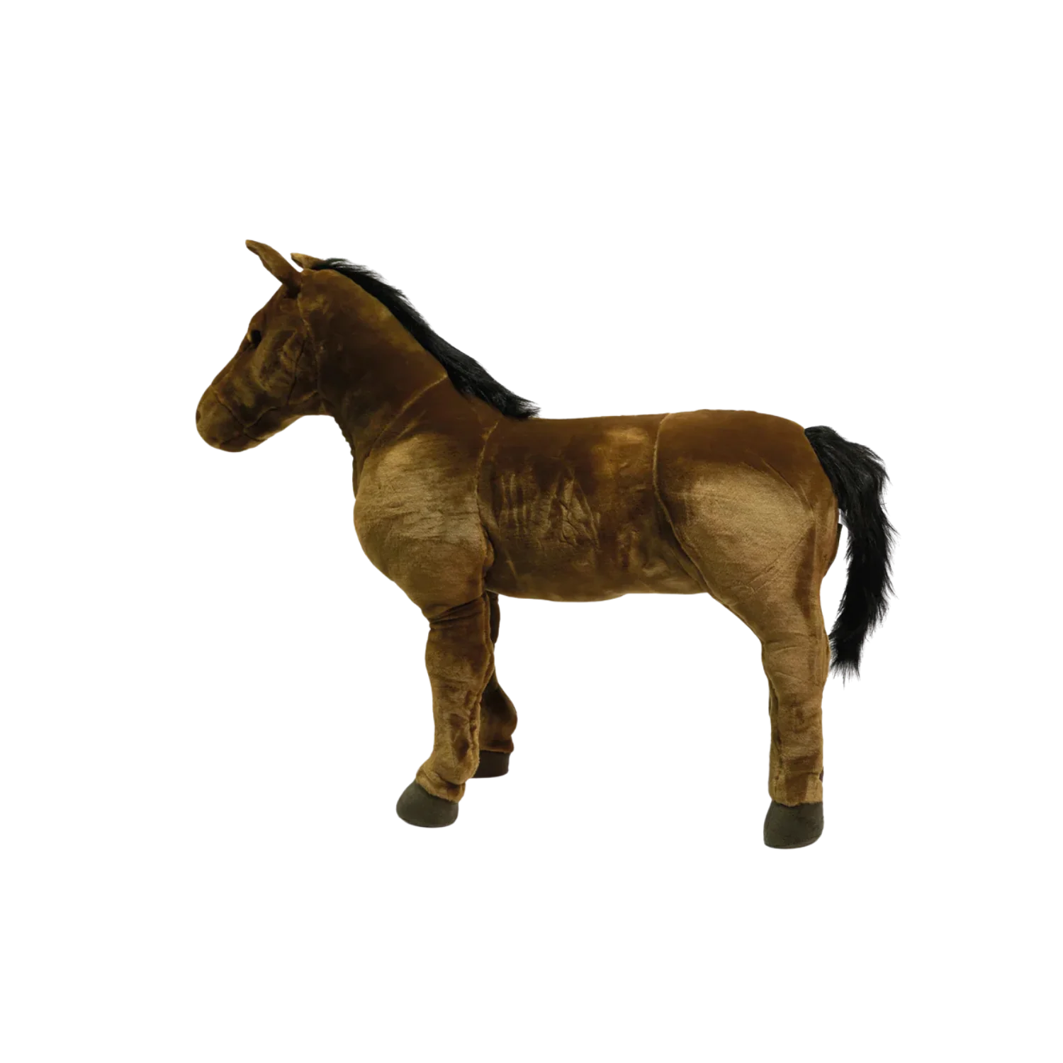 Cal Wild & Soft maro 80 cm – animal de călărit din pluș premium, suportă 80 kg [3]