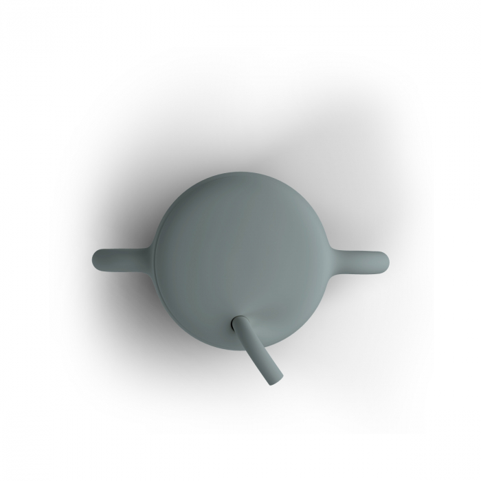 Cana de antrenament, cu pai flexibil, Din silicon, Fără BPA, BPS, PVC și ftalați  2in1, 250 ml, Blue [3]