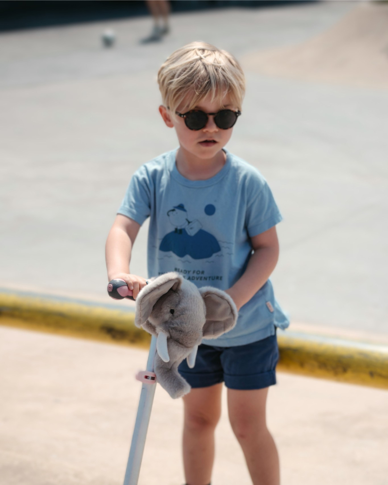 Cap ghidon Wild & Soft Elefant – accesoriu premium pentru trotinetă și bicicletă copii [3]