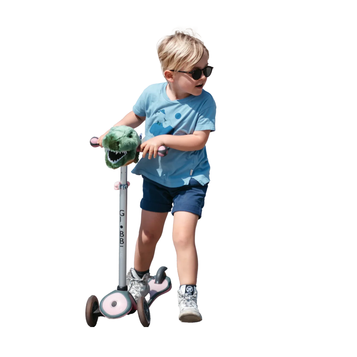 Cap ghidon Wild & Soft T-rex – accesoriu premium pentru trotinetă și bicicletă copii [5]