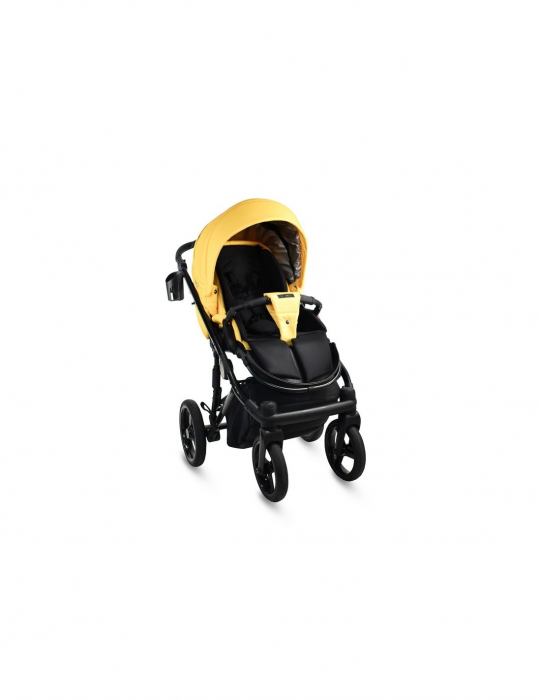 Carucior copii 2 in 1, reversibil, complet accesorizat, 0-36 luni, Bexa Glamour Yellow [2]