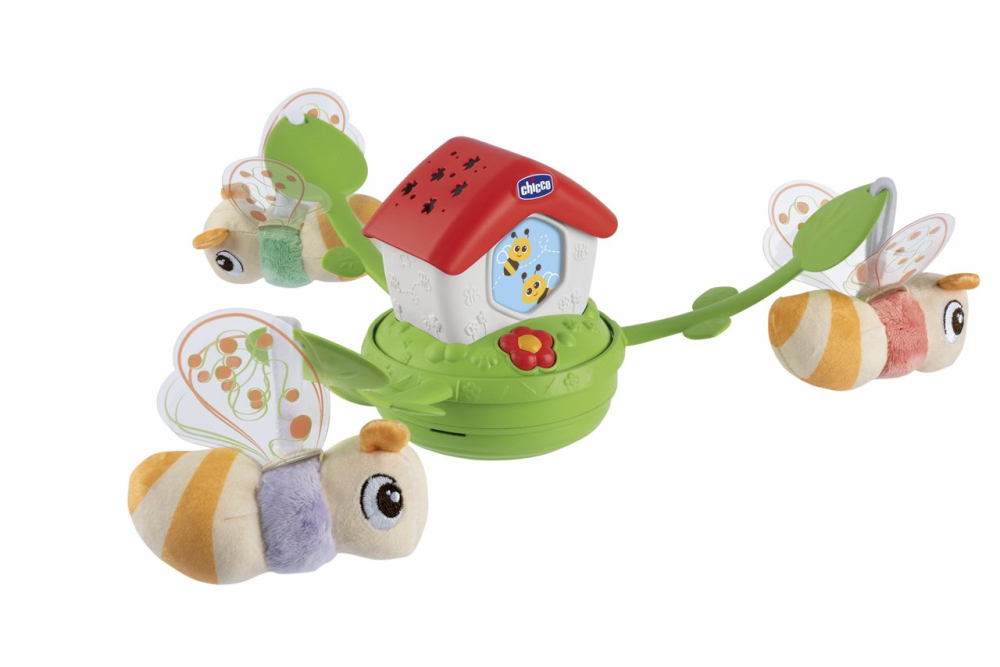 Carusel muzical 3 in 1 Chicco Stupul albinutelor cu proiectie, 0 luni+ [10]