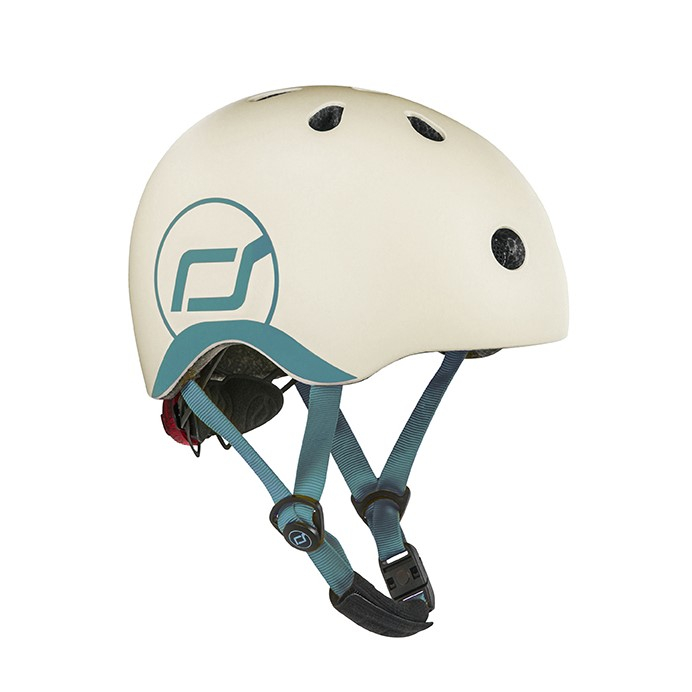 Casca de protectie pentru copii, sistem de reglare magnetic cu led, XXS-S, 45-51 cm, 1 an+, Ash, Scoot & Ride [11]