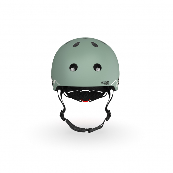 Casca de protectie pentru copii, sistem de reglare magnetic cu led, XXS-S, 45-51 cm, 1 an+, Green Lines, Scoot & Ride [7]