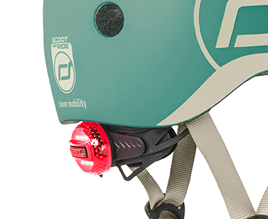 Casca de protectie pentru copii, sistem de reglare magnetic cu led, XXS-S, 45-51 cm, 1 an+, Forest, Scoot & Ride [11]
