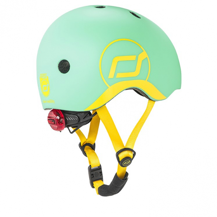 Casca de protectie pentru copii, sistem de reglare magnetic cu led, XXS-S, 45-51 cm, 1 an+, Kiwi, Scoot & Ride [10]