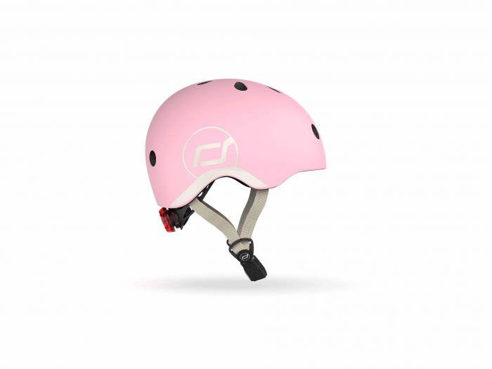 Casca de protectie pentru copii, sistem de reglare magnetic cu led, XXS-S, 45-51 cm, 1 an+, Rose, Scoot & Ride [2]