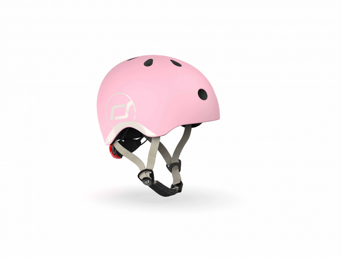Casca de protectie pentru copii, sistem de reglare magnetic cu led, XXS-S, 45-51 cm, 1 an+, Rose, Scoot & Ride [3]