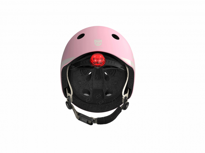 Casca de protectie pentru copii, sistem de reglare magnetic cu led, XXS-S, 45-51 cm, 1 an+, Rose, Scoot & Ride [9]