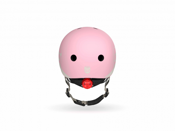 Casca de protectie pentru copii, sistem de reglare magnetic cu led, XXS-S, 45-51 cm, 1 an+, Rose, Scoot & Ride [5]