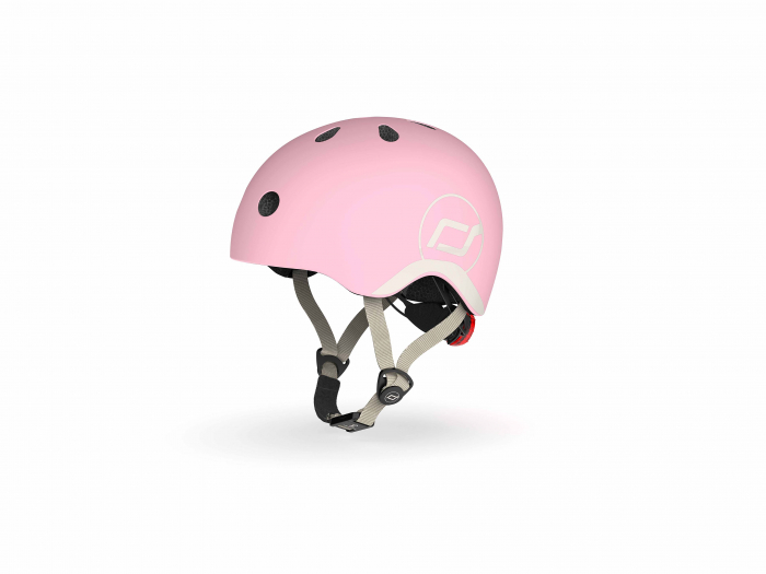 Casca de protectie pentru copii, sistem de reglare magnetic cu led, XXS-S, 45-51 cm, 1 an+, Rose, Scoot & Ride [4]