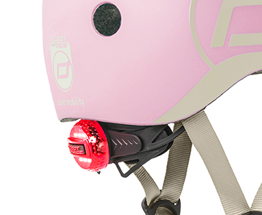 Casca de protectie pentru copii, sistem de reglare magnetic cu led, XXS-S, 45-51 cm, 1 an+, Rose, Scoot & Ride [12]