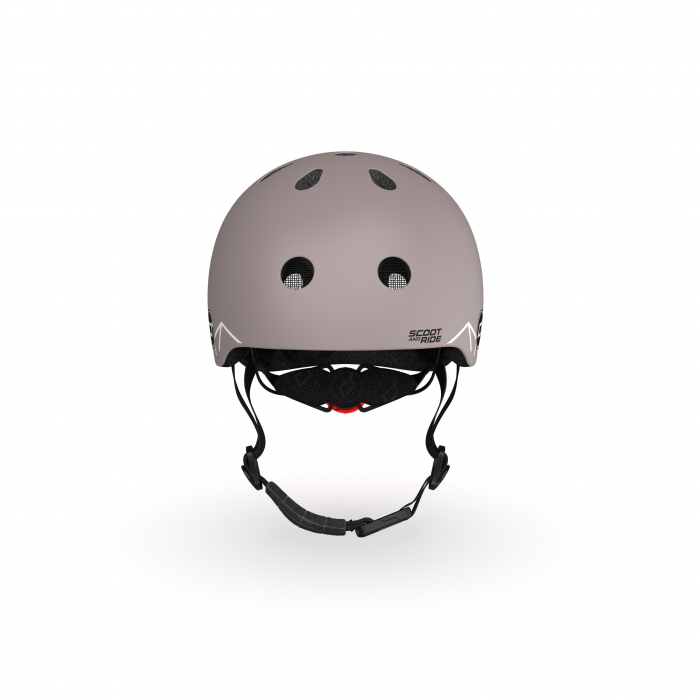Casca de protectie pentru copii, sistem de reglare magnetic cu led, XXS-S, 45-51 cm, 1 an+, Brown Lines, Scoot & Ride [8]