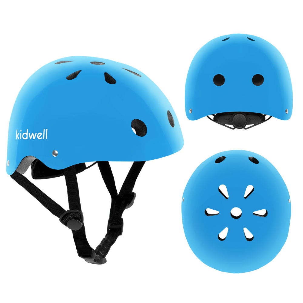 Casca de protectie pentru copii, sistem de reglare, S, 48-52 cm, 1 an+, Orix Blue, Kidwell [1]