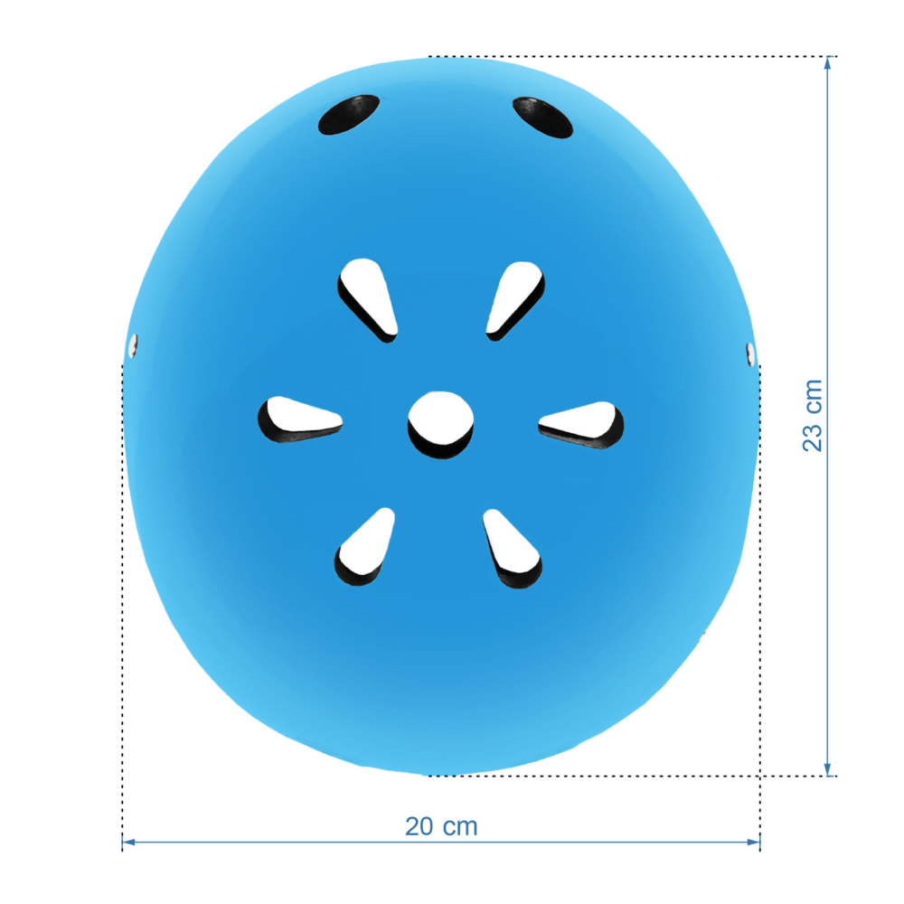 Casca de protectie pentru copii, sistem de reglare, S, 48-52 cm, 1 an+, Orix Blue, Kidwell [9]