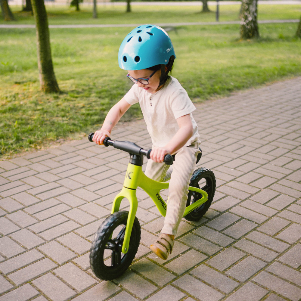 Casca de protectie pentru copii, sistem de reglare, ușoară 260 g, M, 52-56 cm, 3 ani+, ORIX Blue, Kidwell [13]