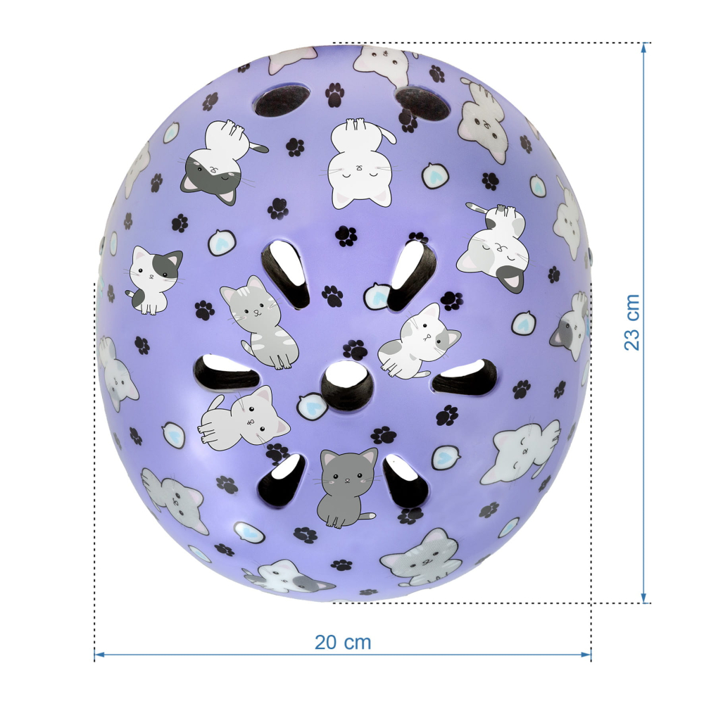 Casca de protectie pentru copii, sistem de reglare, ușoară 260 g, S, 48-52 cm, 1 ani+, ORIX Plus Kitty, Kidwell [9]