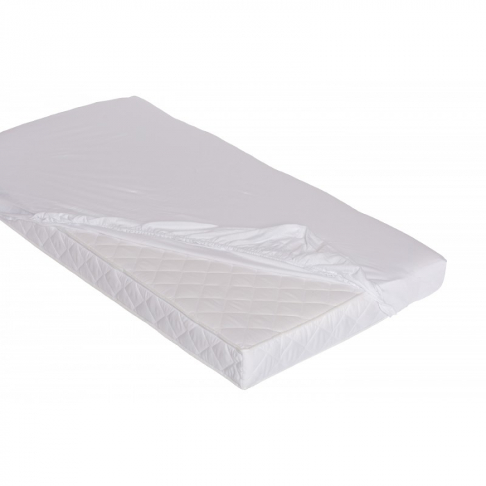 Cearsaf din bumbac jersey cu elastic pe contur 100x50 cm, Alb [5]