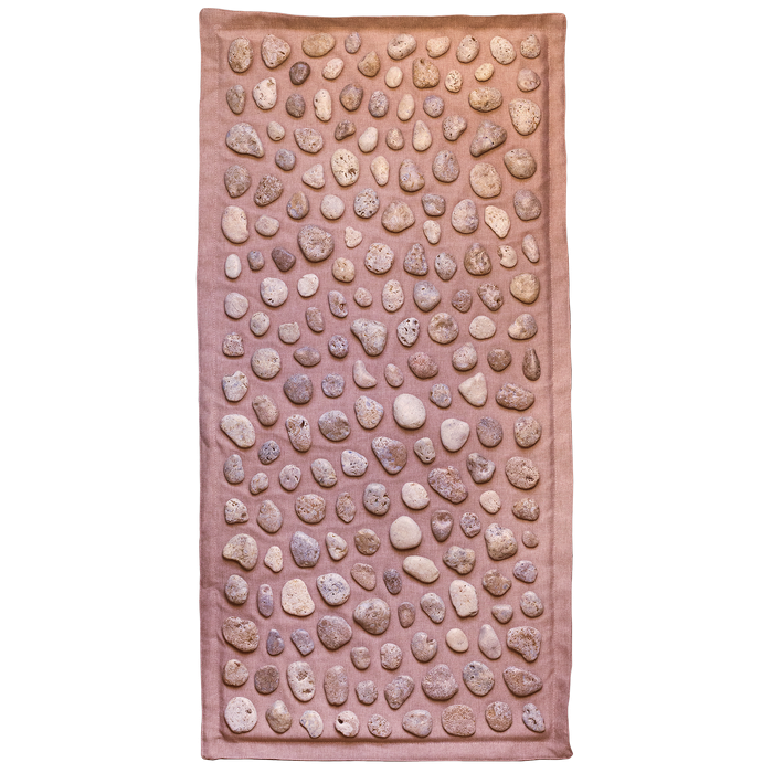 Covoraș de masaj cu pietriș natural pe bază de in și spumă moale – Ortek SOFT 93×44 cm, ideal pentru copii și adulți [1]