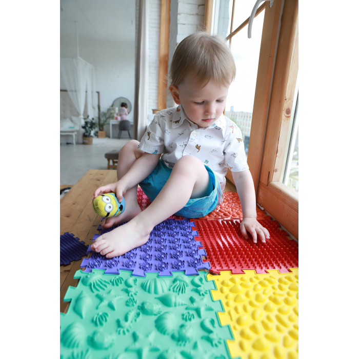 Covoraș ortopedic Puzzle „Mix” 20 elemente – joacă sănătoasă și reflexoterapie pentru toată familia [4]