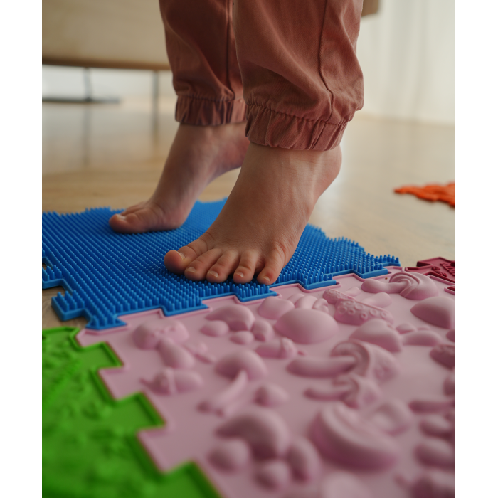 Covoraș ortopedic Puzzle „Mix” 12 elemente Dino – joacă sănătoasă și reflexoterapie pentru toată familia [5]