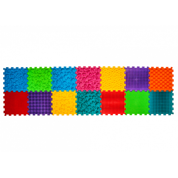 Covoraș ortopedic Puzzle „Mega Mix” 14 elemente – joacă sănătoasă și reflexoterapie pentru toată familia [2]