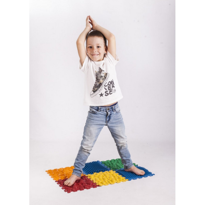 Covoraș ortopedic Puzzle „Mix” 6 elemente – joacă sănătoasă și reflexoterapie pentru toată familia [2]