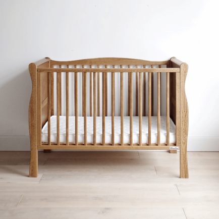 Patut din lemn pentru bebe, inaltime saltea reglabila, Noble Vintage 120x60 cm [4]