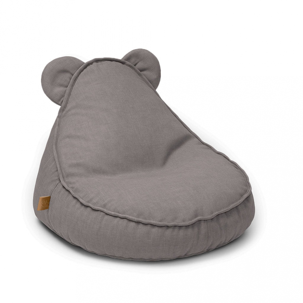 Fotoliu Puf MeowBaby® Outzy Teddy Sako, Material rezistent la apă și UV, Taupe [1]