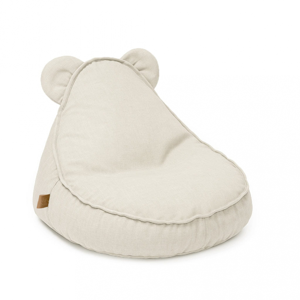 Fotoliu Puf MeowBaby® Outzy Teddy Sako, Material rezistent la apă și UV, oat-blush-beige [1]