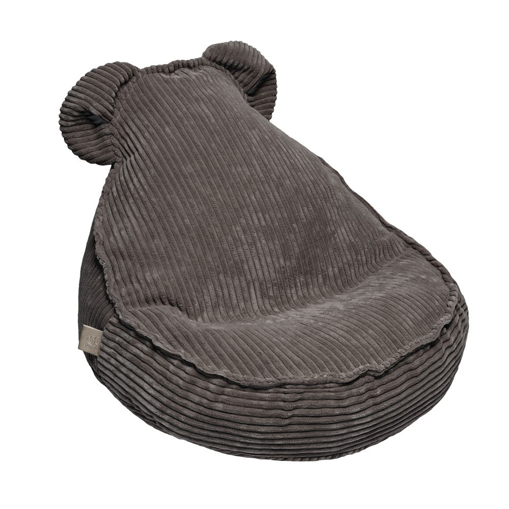Fotoliu puf pentru copii MeowBaby Aesthetic Sako Bag, Teddy Brown, certificat OEKO-TEX, usor de curatat [1]