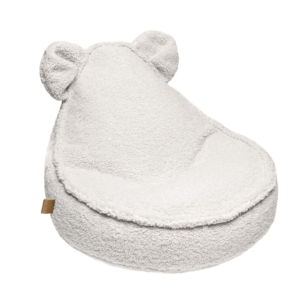 Fotoliu puf pentru copii  MeowBaby Bearly, OEKO-TEX, crem, 58x50x67cm [1]