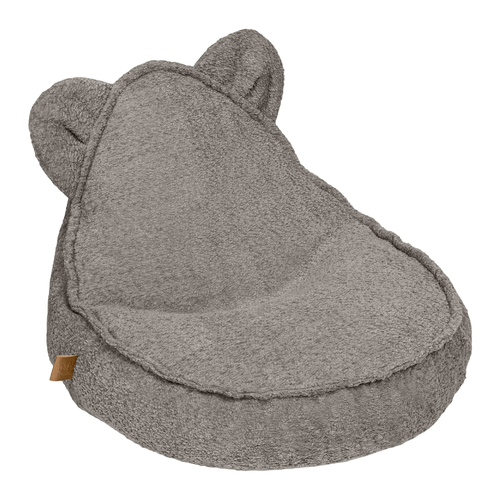 Fotoliu tip puf Boucle pentru copii MeowBaby® Teddy Sako Bag – Bej-maro deschis, material certificat OEKO-TEX® [1]