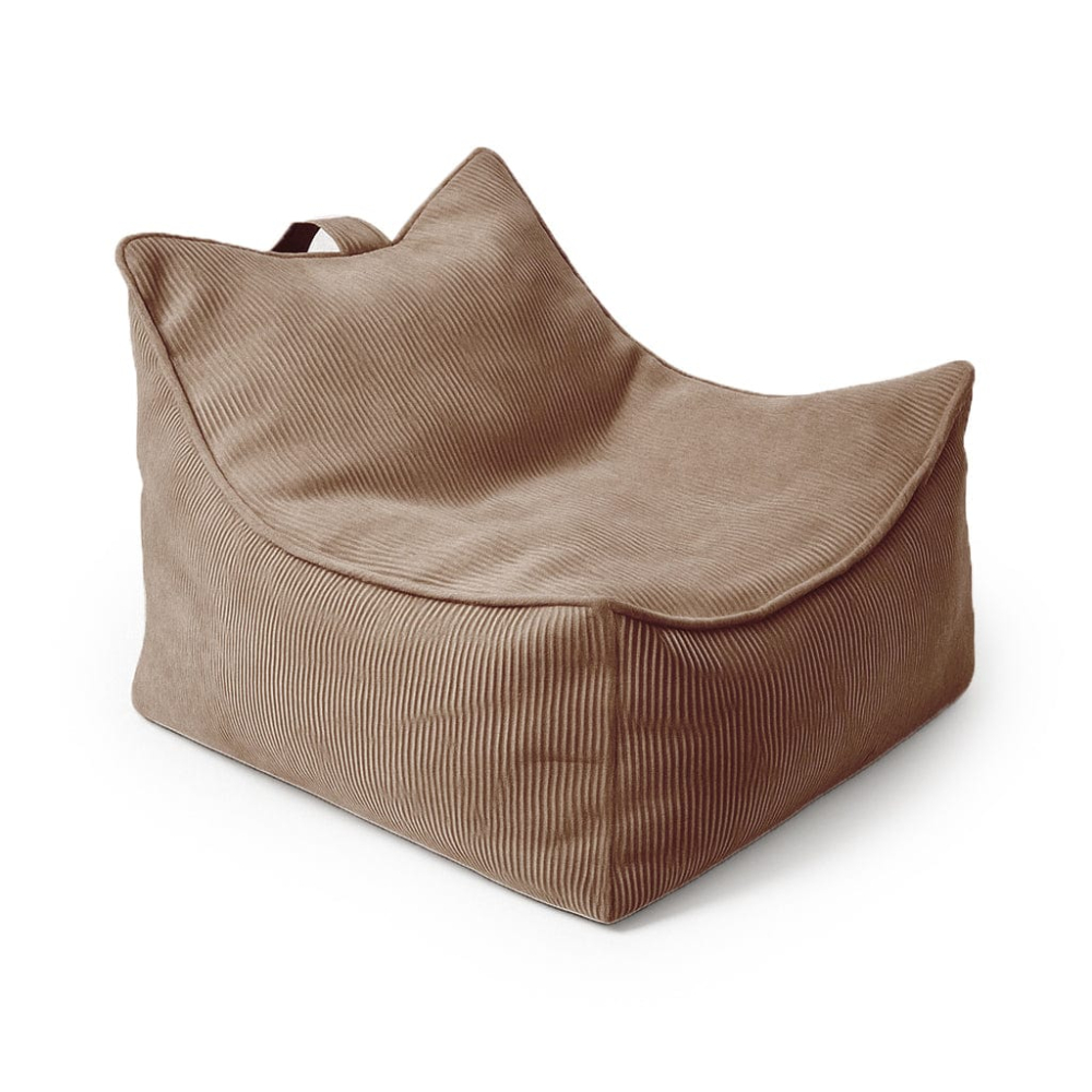 Fotoliu tip puf pentru copii MeowBaby® Slimcord Sako Bag – Brown, material certificat OEKO-TEX® [1]