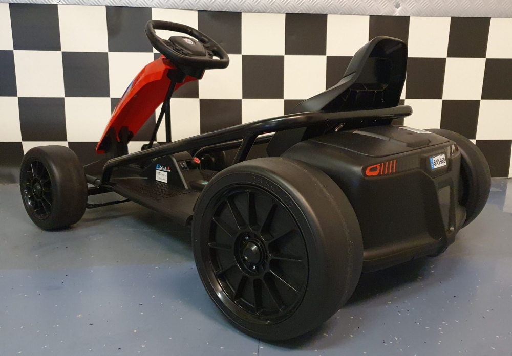 Go-kart electric pentru copii 24V cu funcție drift, 2 motoare, centură 5 puncte, roșu [5]