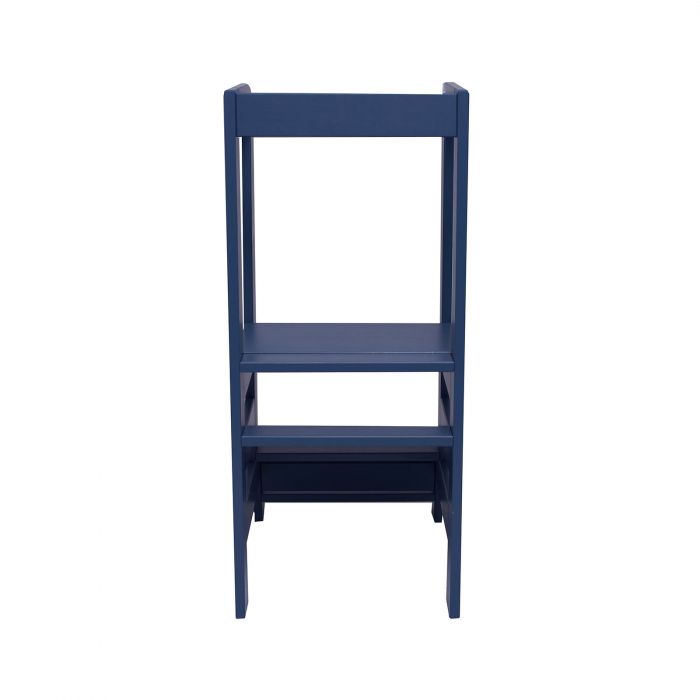 Inaltator Learning Tower Ajustabil, Ajutor de bucatarie MeowBaby®, lemn Blue inchis [5]