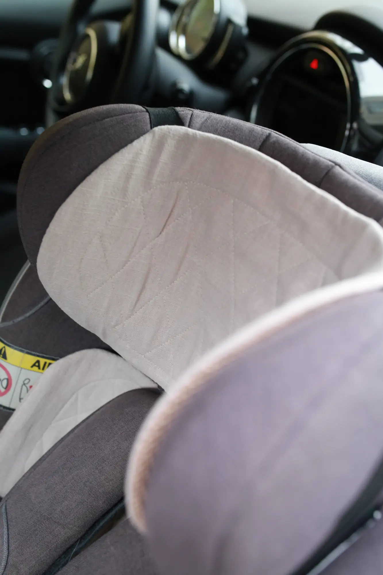 Insert din In pentru Scaun Auto BabyLy, Antitranspirație, Design 3D Respirabil, Cap și Spate, 9-18kg, Certificat [3]