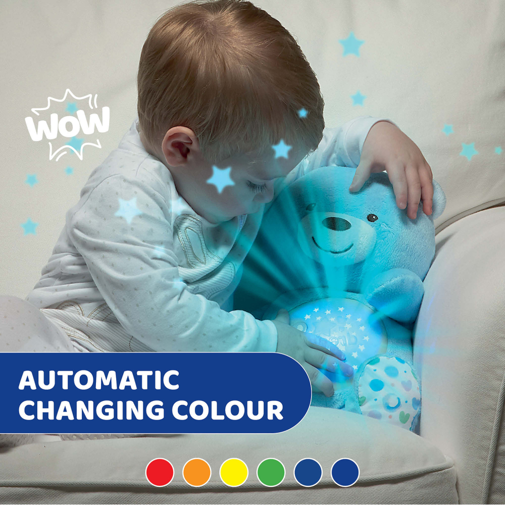 Jucarie cu proiectie Chicco Ursuletul bebelus, albastra, 0luni+ [11]