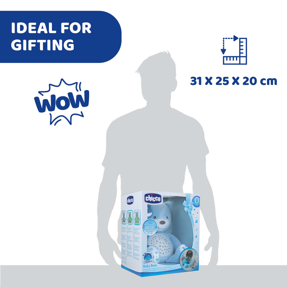 Jucarie cu proiectie Chicco Ursuletul bebelus, albastra, 0luni+ [9]