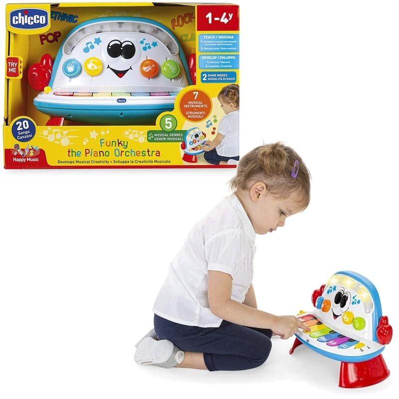 Jucarie electronica Chicco Funky, Pianul Orchestra, 1-4 ani [4]