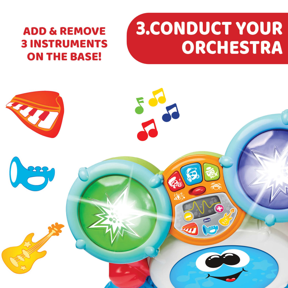 Jucarie muzicala Chicco Rocky tobosarul, 1-4 ani [6]