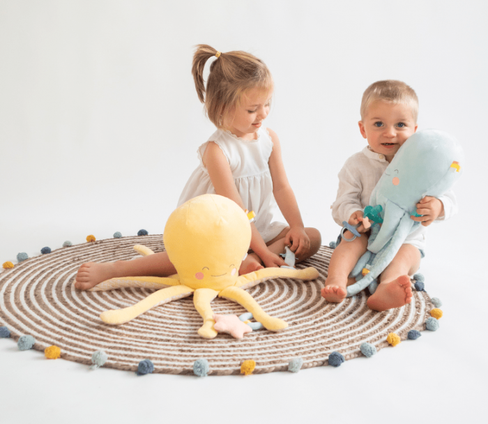 Jucarie senzoriala, de plus, "Happy Sea" Multiactivity Giant Octopus - Rose [4]