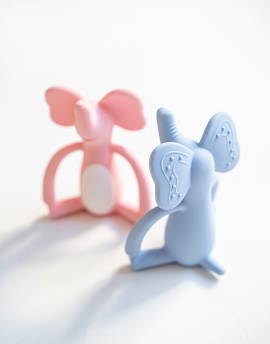 Jucărie senzorială pentru dentiție din silicon, "Sweet & Fun"  Rose [4]