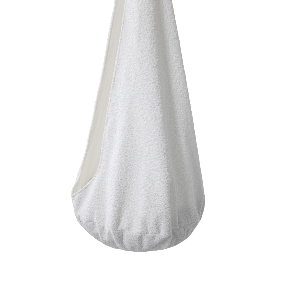 Leagan tip cocon pentru copii MeowBaby® Boucle White  – locul preferat pentru joacă și relaxare [3]