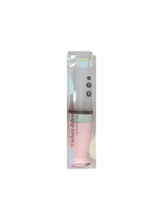 Linguriță cu rezervor pentru bebeluși – silicon alimentar, fără BPA, 90 ml – Roz [6]