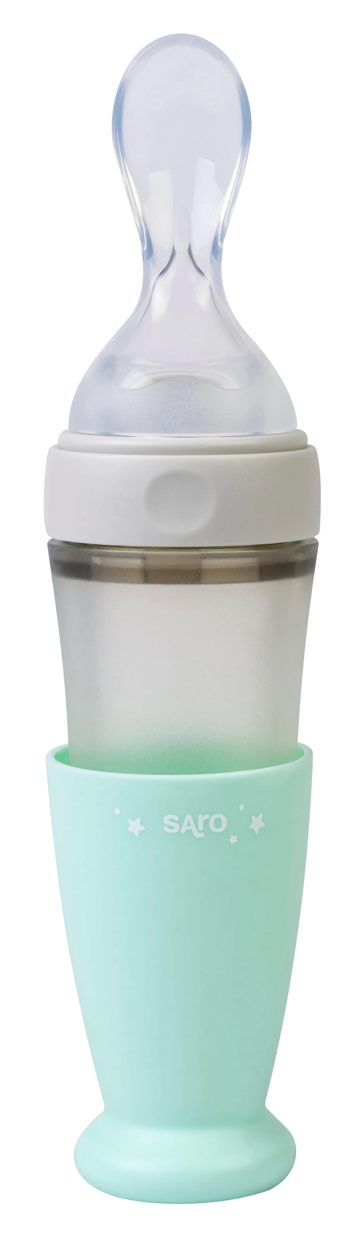 Linguriță cu rezervor pentru bebeluși – silicon alimentar, fără BPA, 90 ml – Roz [5]