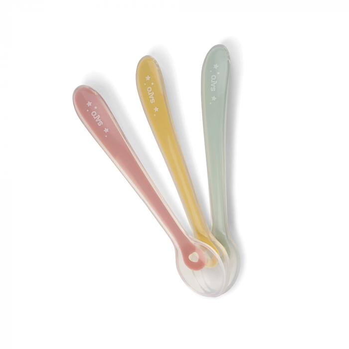 Set 3 lingurite ergonomice cu varf foarte moale, perfecte pentru primele mese ale bebelusului [2]